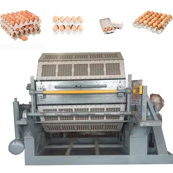 1000 Бр / ч, Напълно Автоматична машина за производство на тави за яйца Обзавеждане за линия за производство на картонени кутии за яйца Машина за производство на тави за целулоза яйца