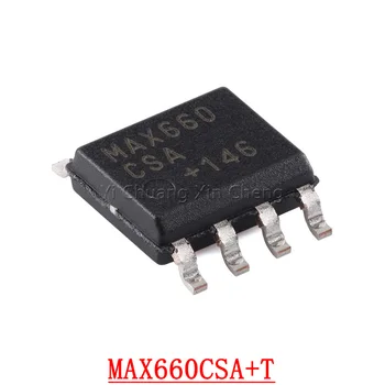 10 броя MAX660CSA + T СОП-8 Переключающие регулатори на напрежение Монолитна преобразувател на напрежение CMOS Работна температура: 0 C-+ 70 C