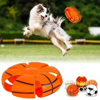 Играчка за кучета Летяща чиния, топка, е вълшебно деформация на домашен любимец, НЛО, модул за обучение е интерактивен диск слот за малки, средни и големи кучета