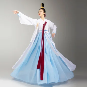 Традиционната Корейска Рокля Ханбок Древен Танц Костюм Принцеса Женски Етнически Корейски Народен Живописна Танц Костюми Ханбок Корейски 10724