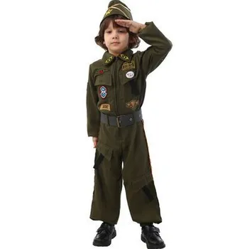 костюм военноморски пилот костюм пилот за момчета детски костюм на пилота костюм на военен костюм за момчета военна облекло