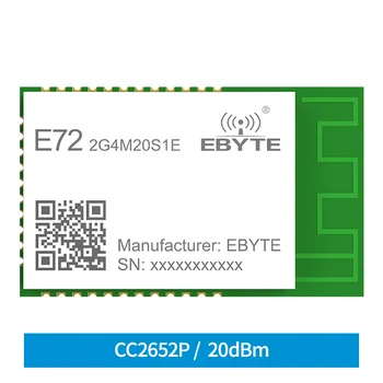 CC2652P Безжичен Многопротоколный Модул 2.4 Ghz 100 Mw SMD ARM Микроконтролер Предавател-Приемник за Smart home E72-2G4M20S1E