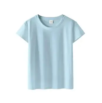 Однотонная женска тениска с къс ръкав ежедневна цвят