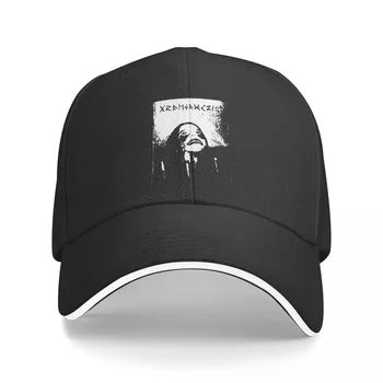 Бейзболна шапка Grausamkeit в стил хип-хоп, черна метална шапка-сандвич, Регулируем Солнцезащитная шапка в стил унисекс