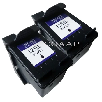 2 черни пълнени касети с мастило касета 123XL за принтер hp 123 Deskjet 1110 1111 1112