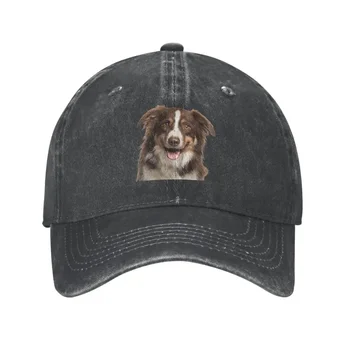 Класическата бейзболна шапка за кучета Collie от памук Унисекс За възрастни, Регулируем Шапка за татко, Дамски Мъжки Хип-хоп