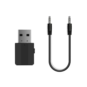 5.0 Безжичен аудиоприемник Bluetooth Предавател USB 2 В 1 ТВ на Компютъра усилвател AUX адаптер за кола и телевизионни говорители