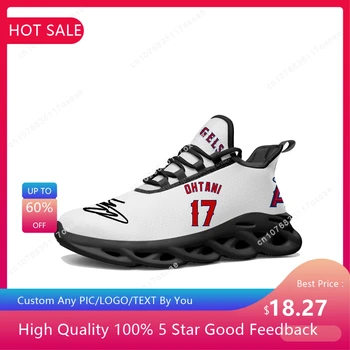 Лос Анджелис Shotime и бейзболни обувки на равна подметка Мъжки Дамски спортни обувки Angels Shohei Ohtani № 17 16 Япония Маратонки по поръчка