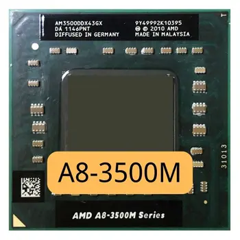 AMD A8-Series A8-3500M A8 3500M с честота 1,5 Ghz се Използва Четириядрен четырехпоточный процесор AM3500DDX43GX Socket FS1