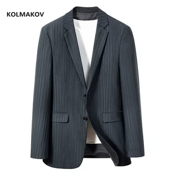 2024 постъпването на ново, стилно яке, мъжки модни блейзери, класически мъжки якета-блейзери, бизнес висококачествени мъжки размер M-3XL