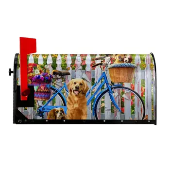 Магнитна капакът на пощенската кутия за велосипед кучета Капака на пощенската кутия стандартен размер за декорация на градината и двора