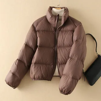 Зимни топли якета за утином топола SEDUTMO, женски дебели есенни ежедневни ватирани палта, Тънки къси модни паркове с джобове ED2103