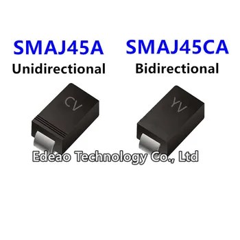 20 бр/лот Телевизионен диод SMAJ45A SMAJ45CA Маркировка: CV/YV SMA (DO-214AC)