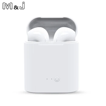 M & J i7s TWS Чифт Безжични Слушалки Bluetooth Слушалки I7 спортни Слушалки Слушалки С Микрофон За iPhone Xiaomi Samsung, Huawei