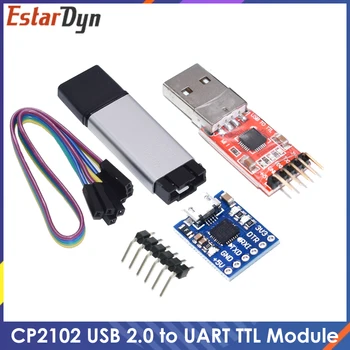CP2102 Модул Последователен преобразувател USB 2.0 в UART TTL с 5-пинов конектор STC ще Замени FT232 CH340 PL2303
