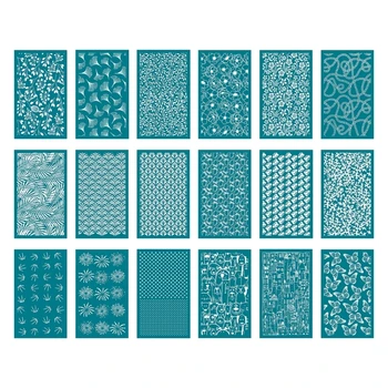 Шаблони за Ситопечат от Полимерна Глина 3,5x6 см за Многократна употреба Комплекти за Печат Шелкографий за Производство на Бижута от Полимерна Глина със собствените си ръце