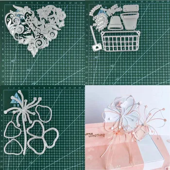 Шаблони за рязане на метал с цветя, шаблони за scrapbooking, декоративно щамповане, производство на шаблони за ръчна работа