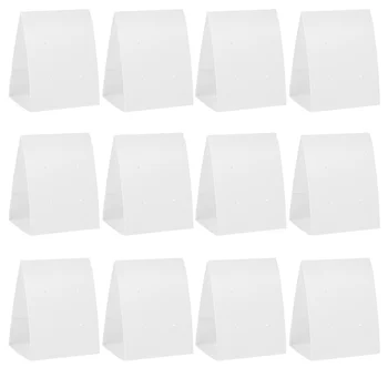 Стоящ Обеци, Колие Дисплей Картонена опаковка Крафт хартия (бяла) 100шт