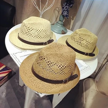 Мъжки отворена дишаща солнцезащитная шапка, лятна плажна шапка с широка периферия, ковбойская шапка в западен стил, Мъжки слънчеви шапки за къмпинг, градинска сламена шапка
