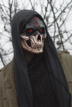 Детска маска на Череп Кървава Война, маска на череп на ужасите за Хелоуин, Фестивал маска за възрастни, подпори за cosplay