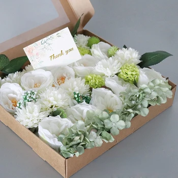 Изящни бижута за кутии с изкуствени рози за Св. Валентин, Сватба парти, булчински Букет от рози, бижута за подарък кутии