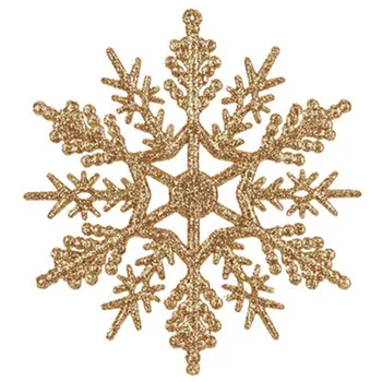 Пластмасов блестящ украшение във формата на снежинки, преливащи се цветове, пайети коледни декорации за коледните празници през Зимата