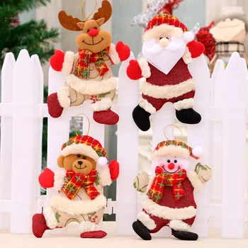 Коледа интериор, нови аксесоари за коледната елха, Окачване, Коледна кукла, Коледна украса, Малки висящи подаръци, домашен декор