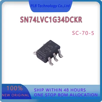 Оригиналната интегрална схема SN74LVC1G34 SN74LVC1G34DCKR SC70-5 на чип за IC, Неинвертирующие буфери, драйвери, чисто Нов е-състав